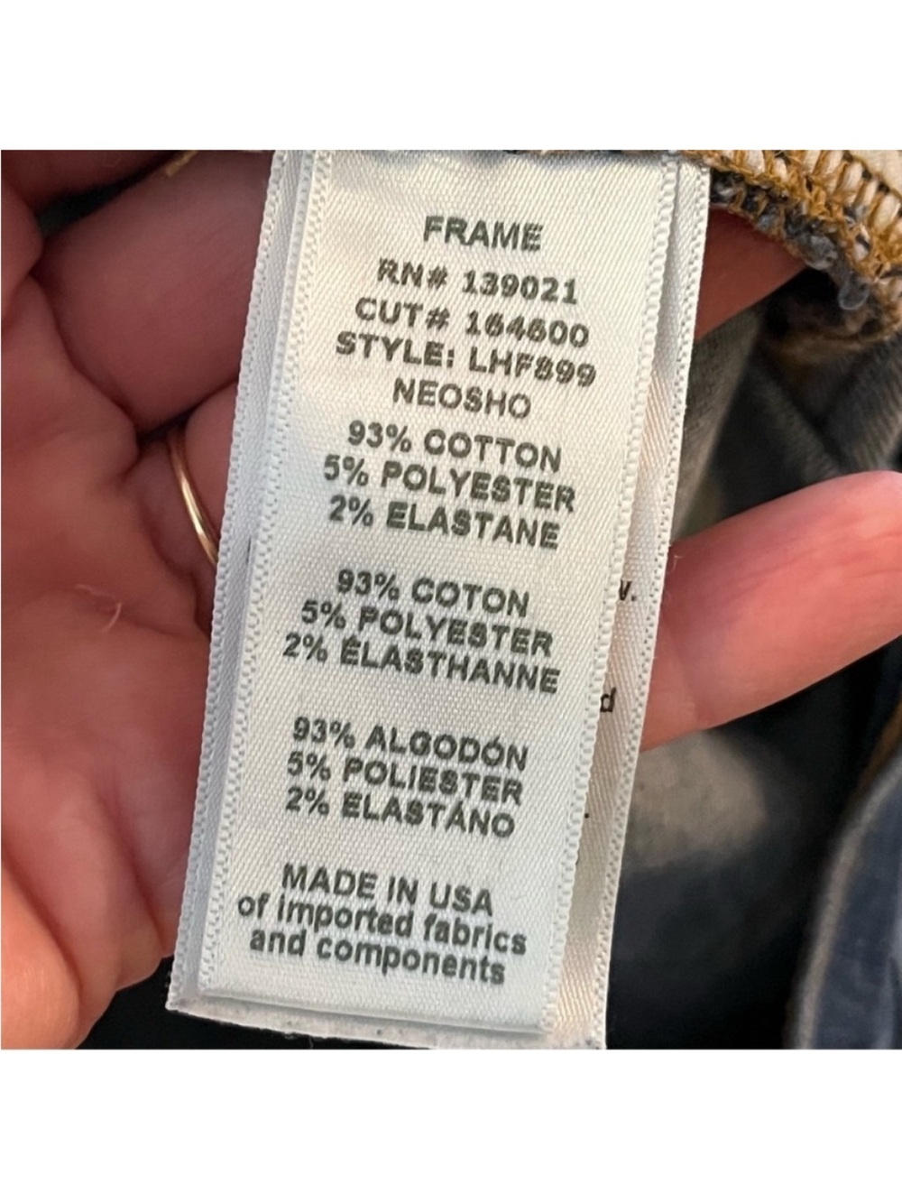 FRAME DENIM Le High Flare Raw Hem Crop in Neosho size 29 - Picture 9 of 12